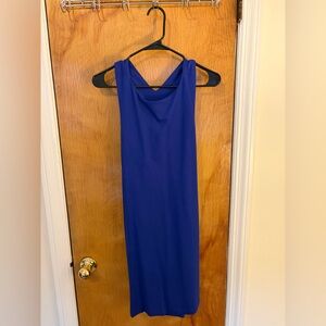 Amanda Uprichard Royal Blue Strapless Dress